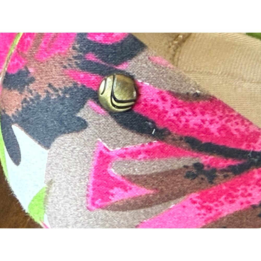 LifeStride Women Paris Pumps 7M Pink Green Tropical Floral Slip On Heels Comfort - Picture 9 of 16